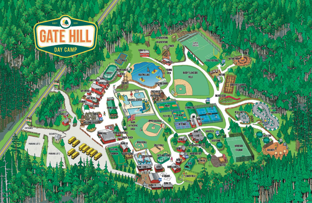 map of gate hill day camp